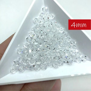 144pc 4mm Crystal Preciosa Crystal Bicones / Article #5328 / Crystal Beads Making Jewelry Bead Weaving / 1 gross