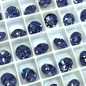 6pc SS39 Tanzanite EHA Brilliance Chatons / Article # 1088 / Austrian Crystal ;-) Chatons for Making Jewelry / Discounts Available!