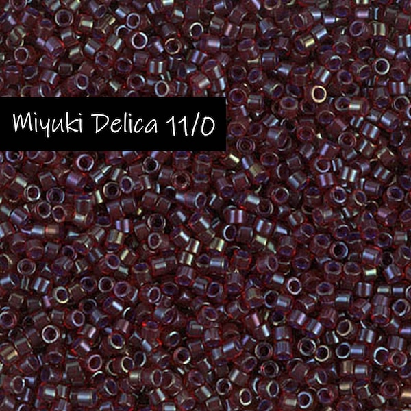CLEARANCE - 9gr. Miyuki Delica Beads #DB0296 / Size 11/0 Cylinder Beads / Seed Beads for Bead Weaving & Jewelry Making / READ DESCRIPTION