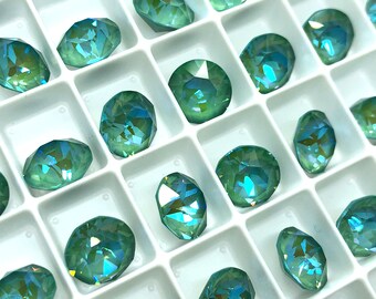 6pc SS39 Silky Sage Delite Brilliance Chatons / Article # 1088 / Austrian Crystal ;-) Chatons for Making Jewelry & Bead Weaving