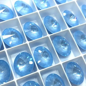 4pc 14mm Crystal Sky Ignite Brilliance Rivolis / Article # 1122 / Austrian Crystal ;-) Rivolis for Making Jewelry / Discounts Avail