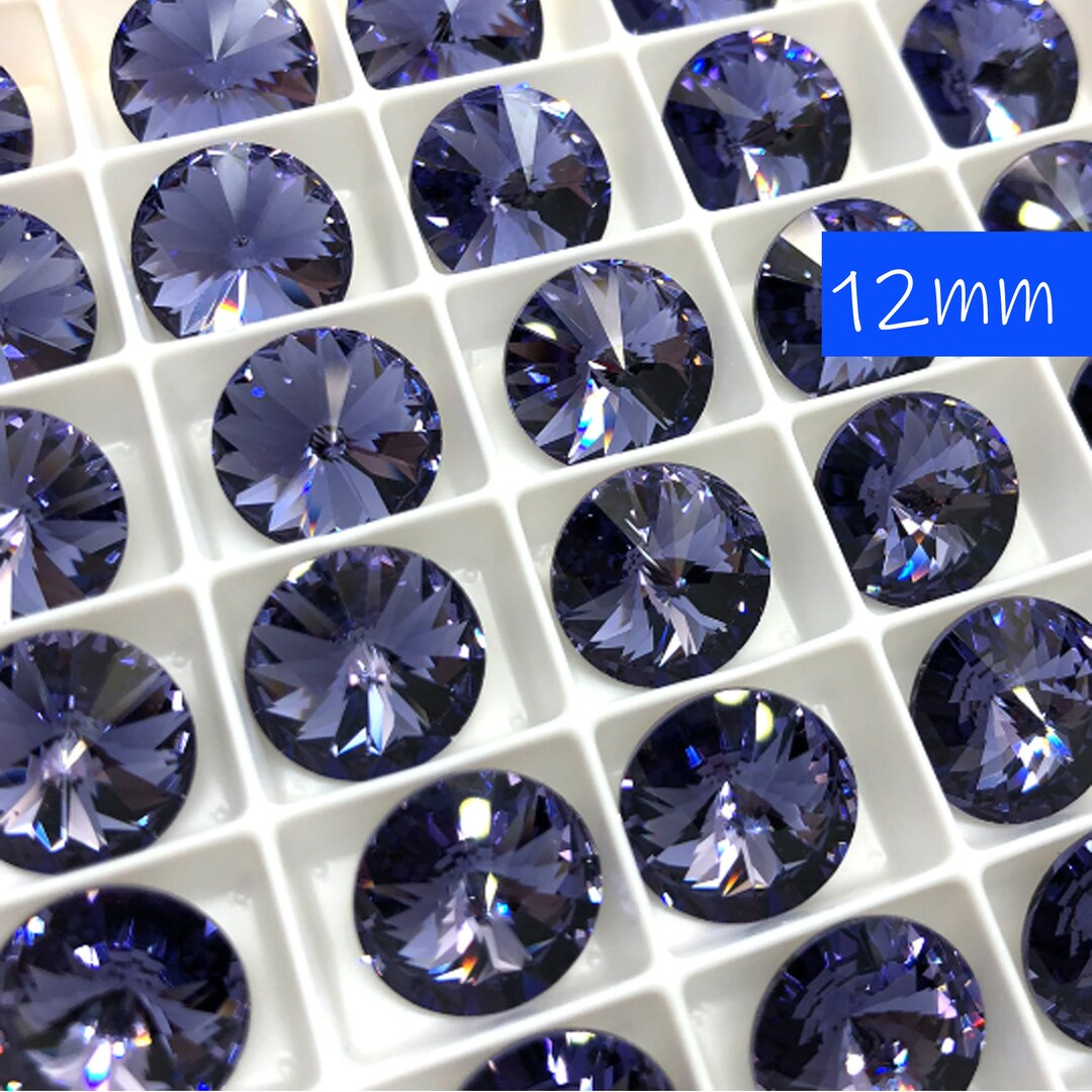 4個入り 12 mm タンザナイト スワロフスキークリスタルリボリス / 商品