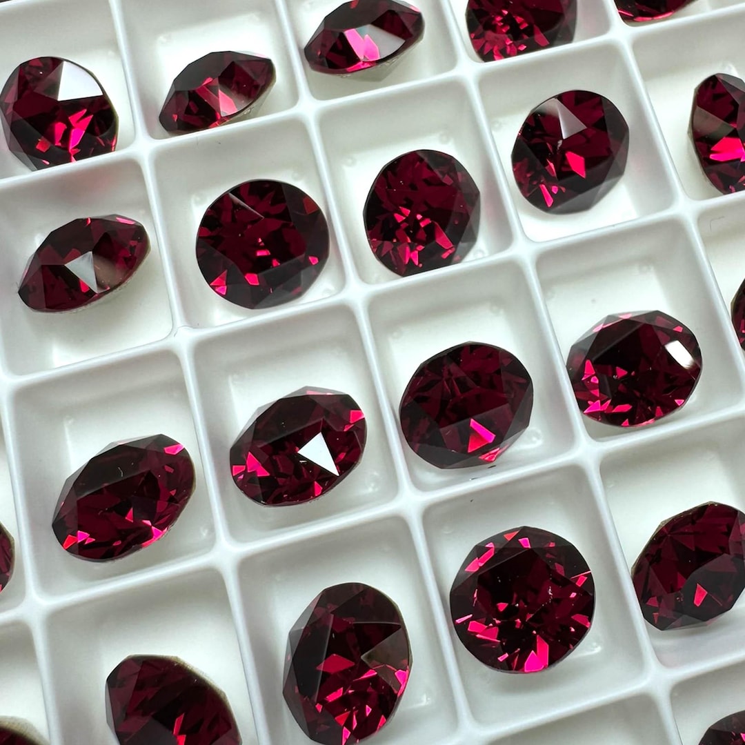 6pc SS39 Ruby Brilliance Chatons / Article # 1088 / Austrian Crystal ...