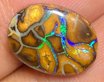 Great gems stunning color natural Australian Boulder opal