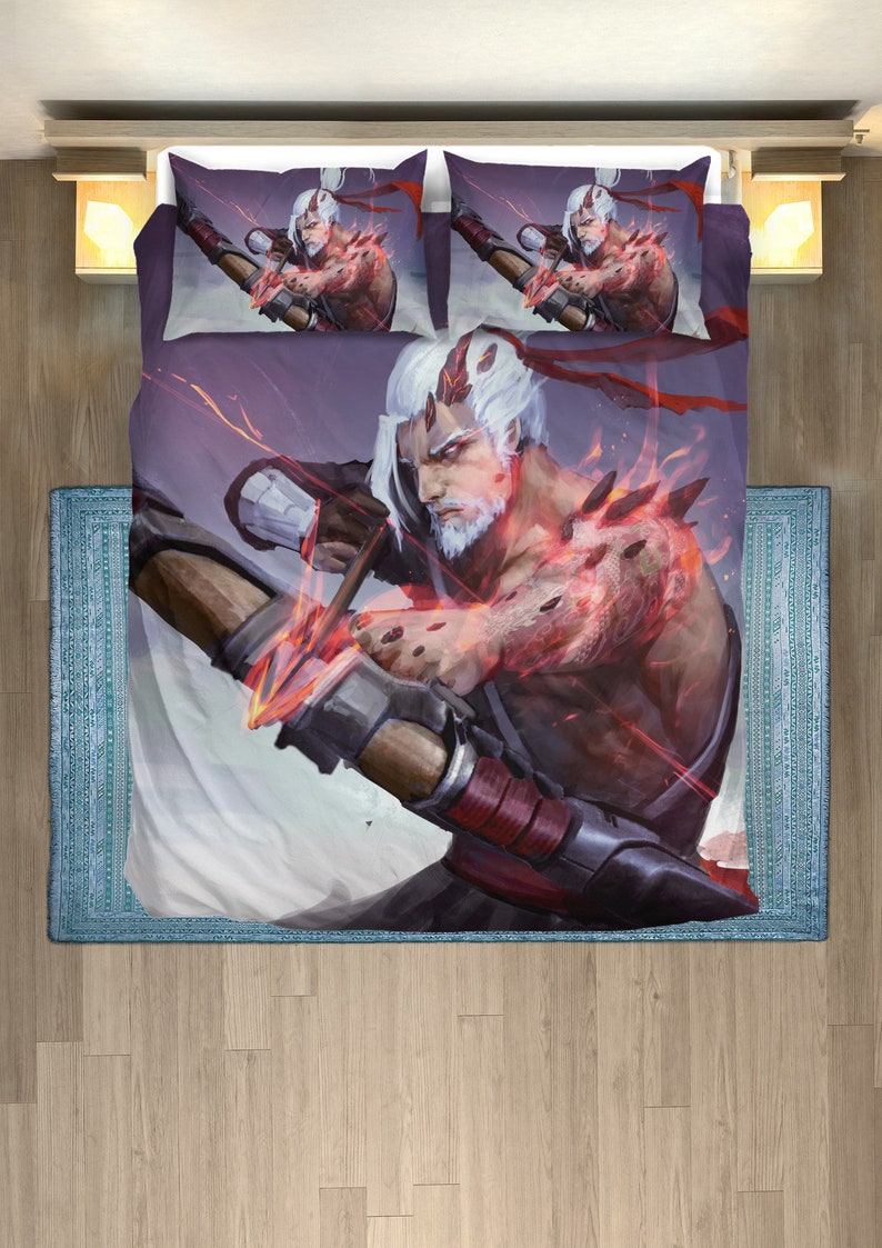 Overwatch Duvet Hanzo Bedding Set Twin Queen King Size Image 0