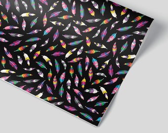 Queer Quills - BLACK  -  Wrapping Paper / Gift Wrap Sheet