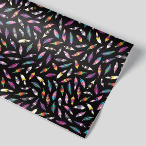 Queer Quills - SCHWARZ - Geschenkpapier / Geschenkpapierbogen