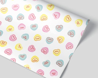 SALE Unsweetheart  -  Wrapping Paper / Gift Wrap Sheet