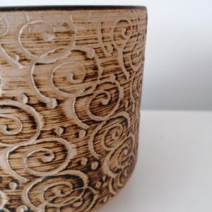 Vintage West German Pottery Planter: Mid-Century Modern Ceramic Plant  Pot