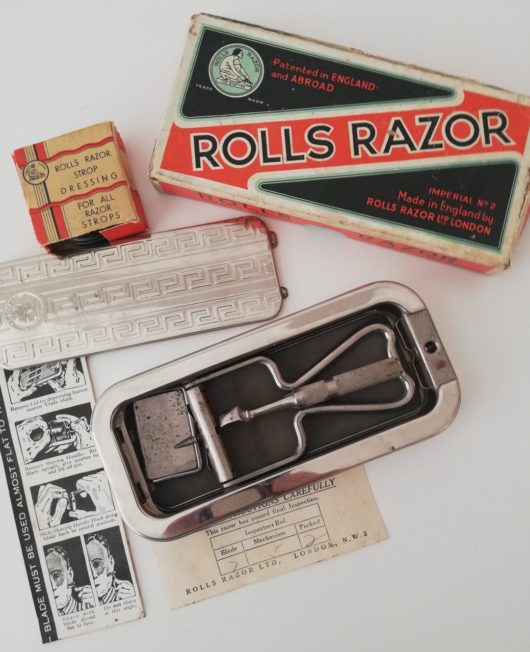 Vintage 1950s Rolls Razor Boxed With Rolls Razor Strop Etsy