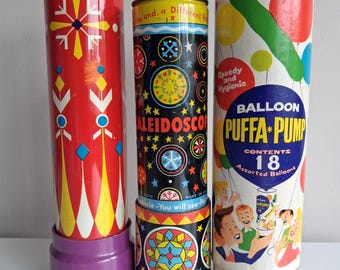 Vintage Kaleidescopes, Balloon Pump, Chad Valley, Acme Toys