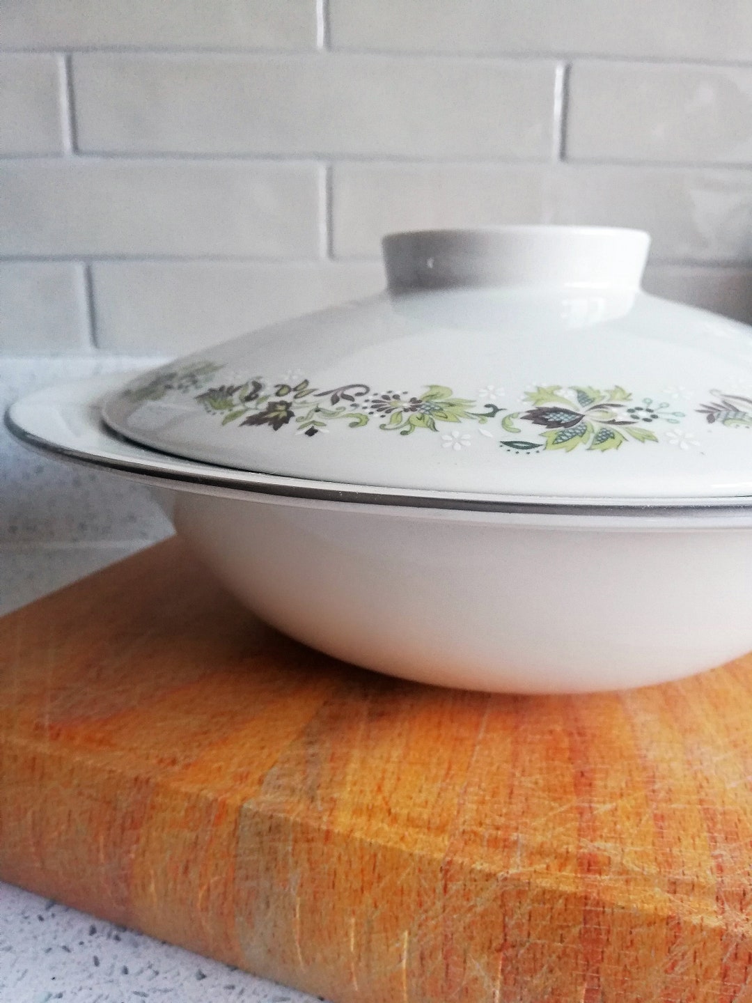 Vintage 1970s Royal Doulton 'vanity Fair' Serving Tureen, Lidded Tureen