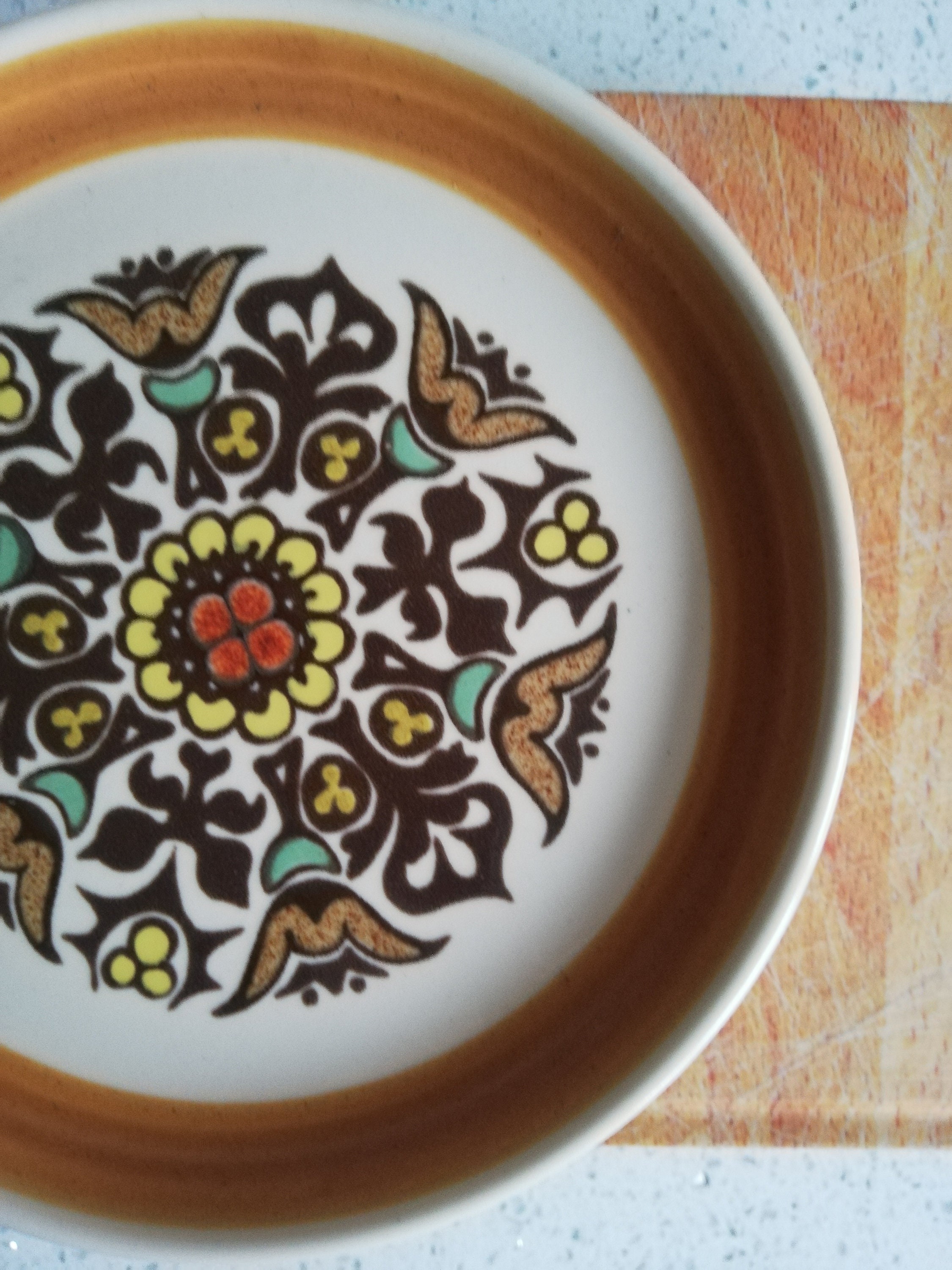 Vintage 1970's Denby Langley Mill Pottery, 'canterbury' Pattern