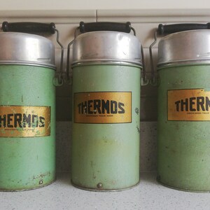 Vintage 1940s Green Thermos Vacuum Wide Mouth Food Flask - 2-pint Capacity  - WW2 - VW Camper - Caravan - Camping - Vintage Prop - Interior - Etsy