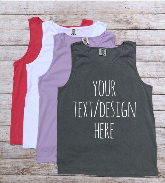 Custom Comfort Colors Tank Comfort Colors Tank Comfort Etsy