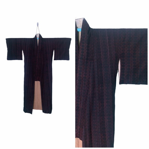 Authentic Japanese Kimono Yukata in Unique Pattern