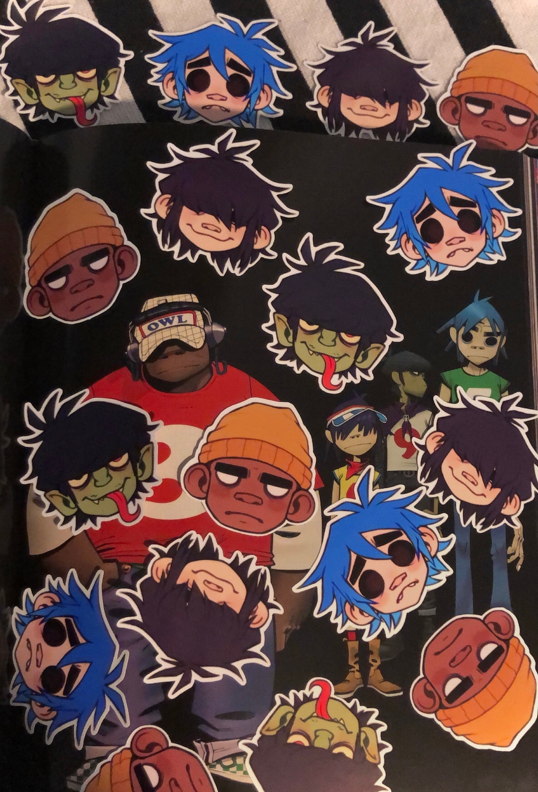 Gorillaz Inspired 2in Glossy Vinyl Stickers Etsy