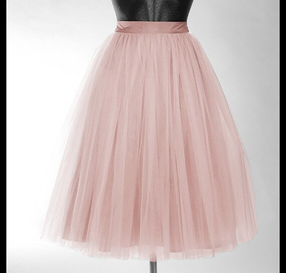 60 Cm Dusty Rose Tulle Skirt Tulle 