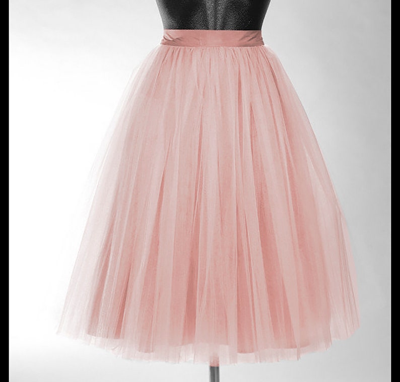 rust tulle skirt