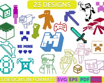 Minecraft Clipart Etsy