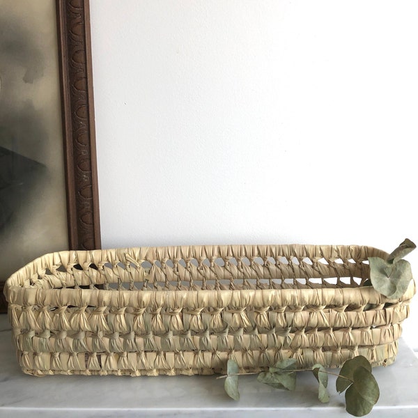 Rectangular basket braided large model