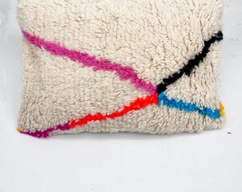 モロッコベルベル人のクッションカバー Boucherouite ヴィンテージ