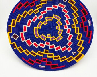 Colorful Berber wall basket / ethnic basket / Moroccan Berber decoration