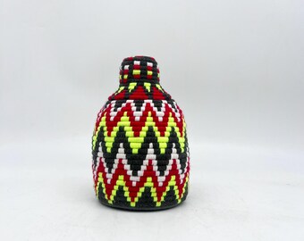 Berber basket with lid / ethnic basket / colorful Moroccan basket