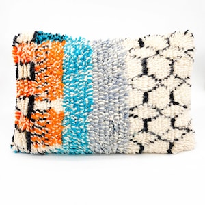 Moroccan Berber cushion cover Boujaad colorful 60x40cm