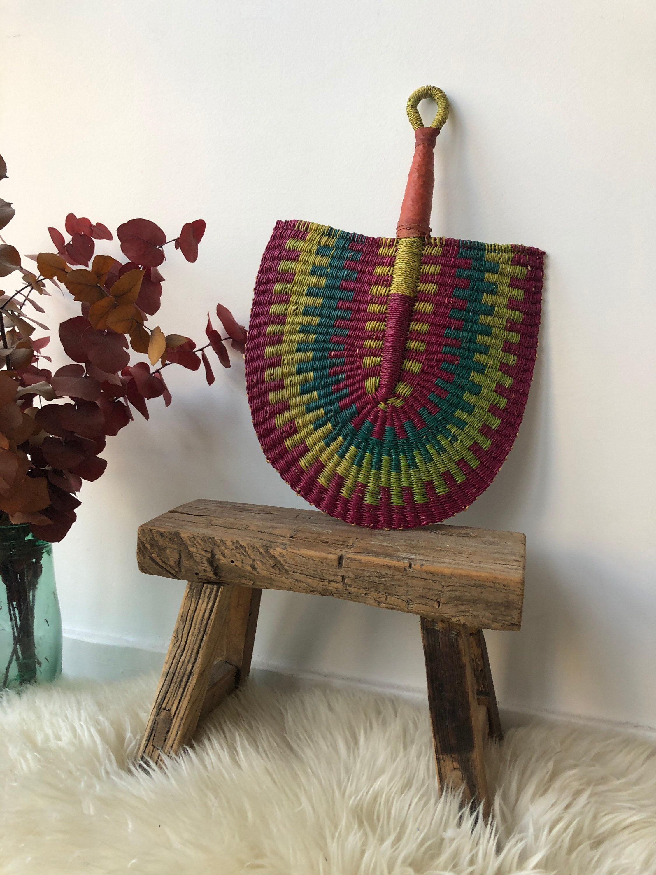 Eventail Africain/Eventail Tresse Bolga