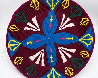 Decorative Moroccan Berber basket / ethnic basket / wall-mounted Berber tray