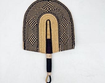 Colorful African fan / Decorative Bolga fan / Handmade wall decoration