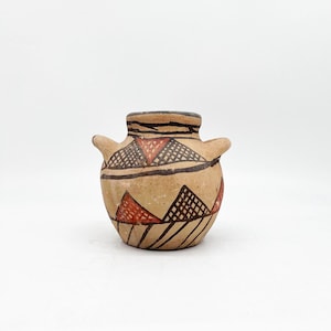 Berber pottery from the Moroccan Rif / colorful vintage pottery / painted Moroccan ceramics