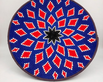 Decorative wall basket / ethnic basket / colorful Moroccan basket