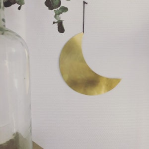 End of stock - SECOND CHOICE Golden brass moons to hang or hang