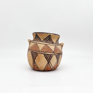 Antique pottery from the Moroccan Rif / Vintage Berber pottery / Colorful Moroccan ceramics
