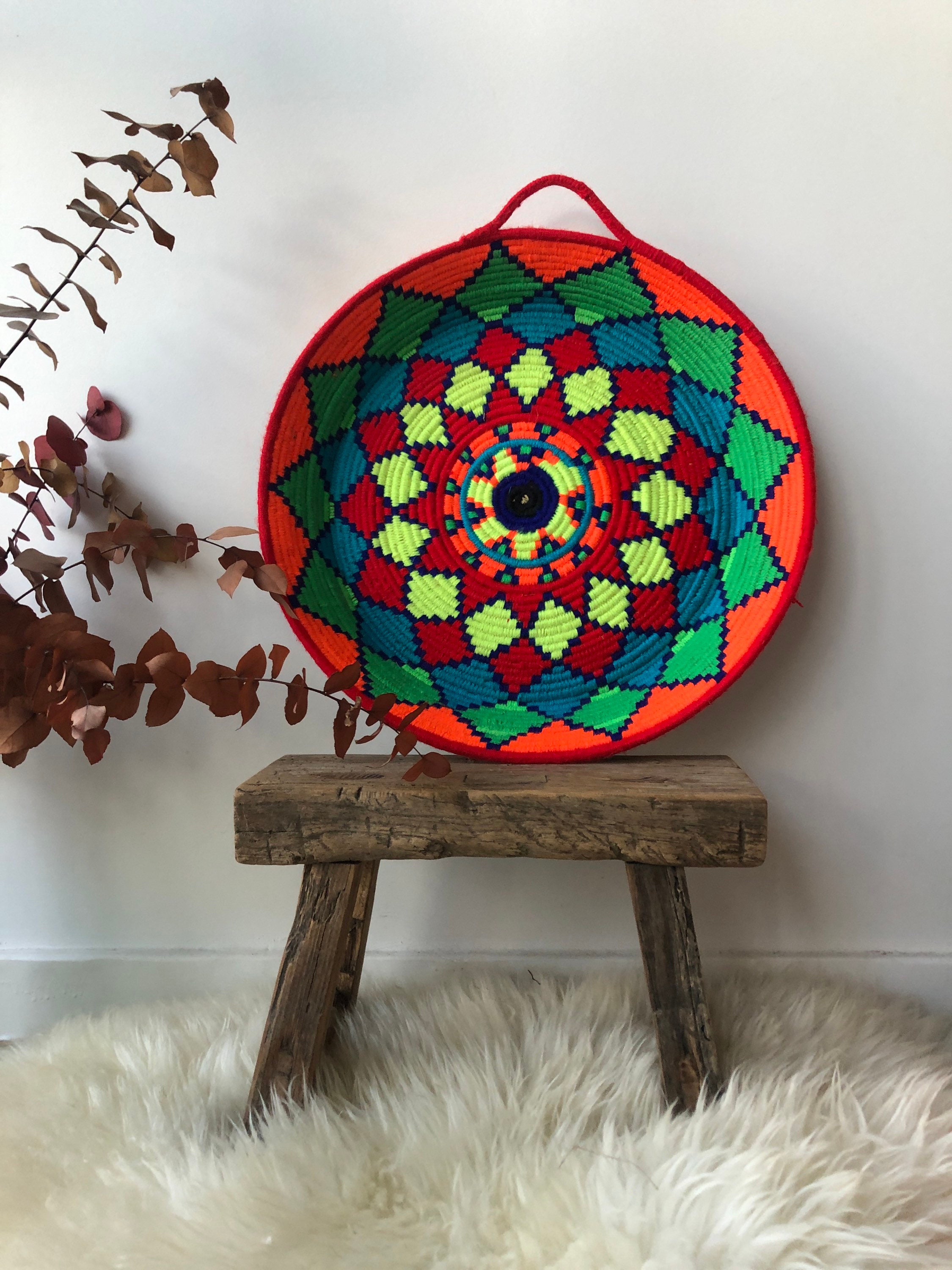 Grande Paniere Berbère Tressée