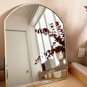 Golden brass arch mirror image 2