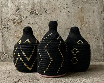 複数のモデルをご用意しております！ベルベルボックス／モロッコバスケット／黒と金のエスニックバスケット