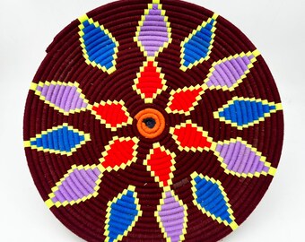 Moroccan Berber wall basket / ethnic basket / colorful Berber tray
