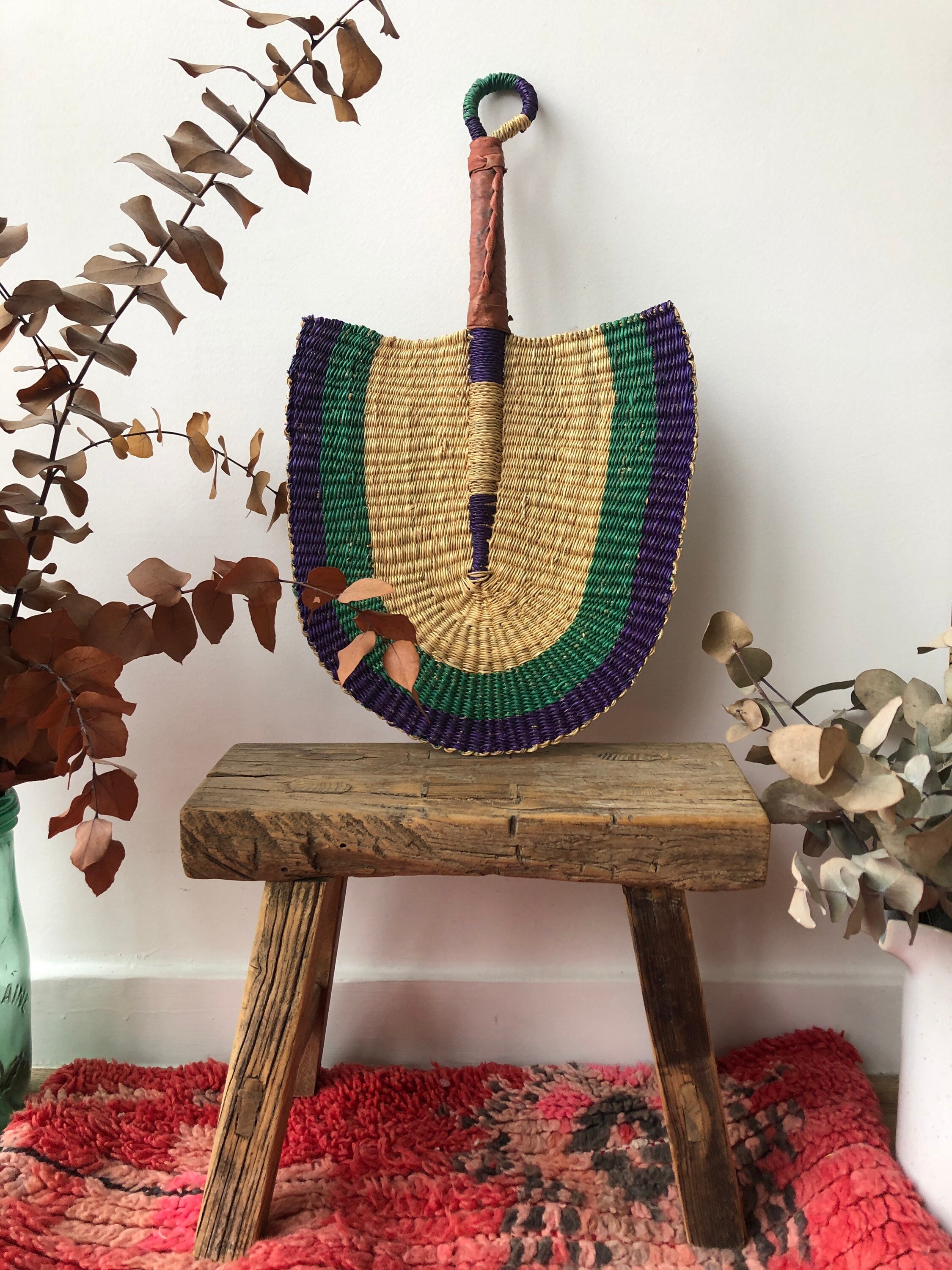 Eventail Africain Tresse/Eventail Bolga