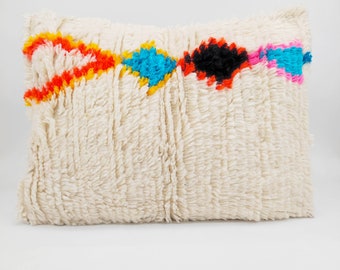 Colorful Azilal Moroccan Berber cushion cover 60x40cm