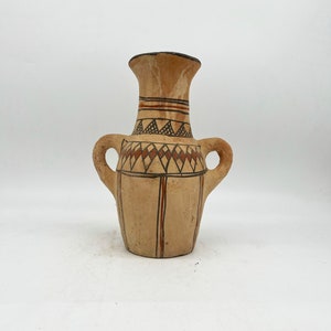 Antique Moroccan Rif Pottery / Vintage Moroccan Ceramics / Terracotta Vase