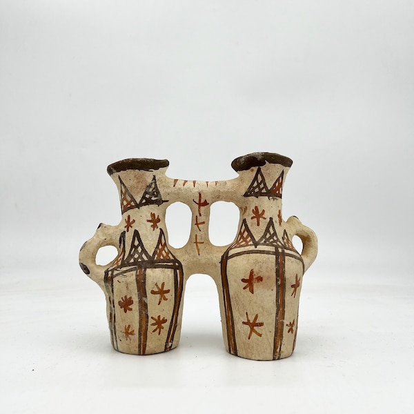 Antiche ceramiche del Rif marocchino / terracotta vintage marocchina / calamaio berbero