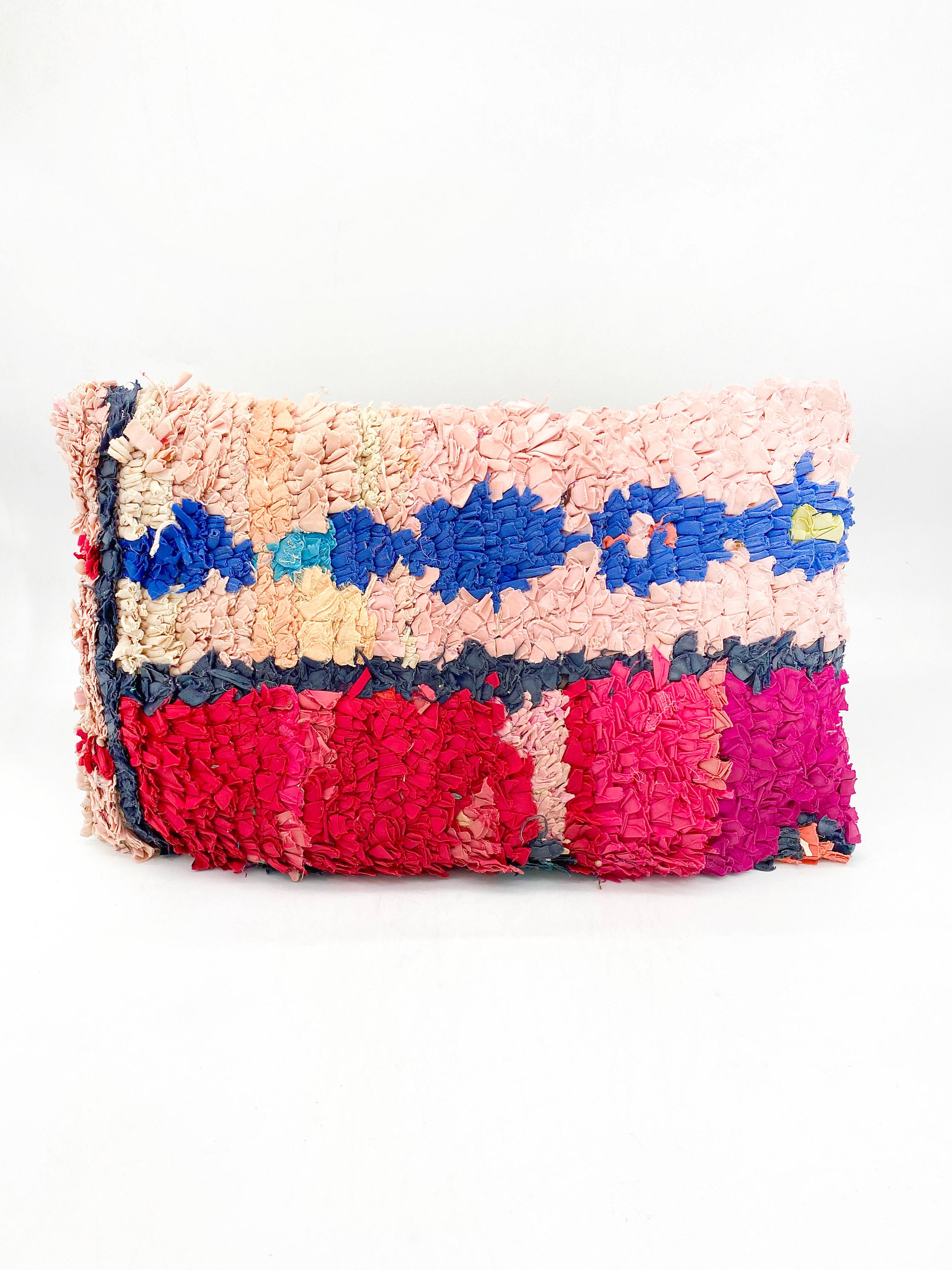 Moroccan Berber cushion cover Boucherouite vintage 60x40cm