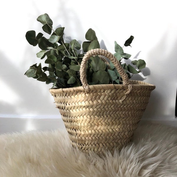 Mini Woven Palm Leaf Basket