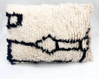 モロッコベルベル人のクッションカバー Boucherouite ヴィンテージ