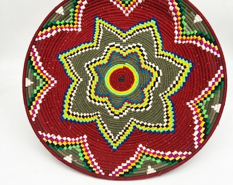 Colorful Berber wall basket / ethnic basket / decorative Moroccan basket