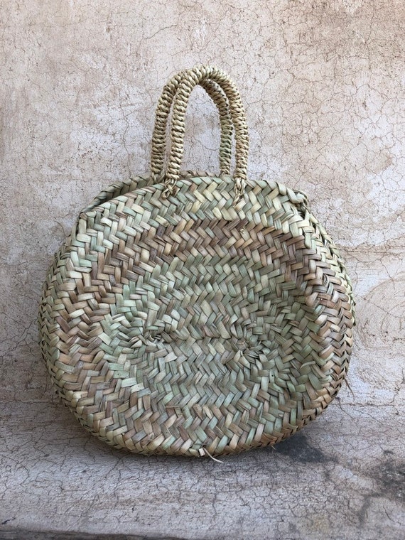 Panier De Pâques En Osier Naturel Avec Anses - 20x17x11 Cm, Tressé à La Main, Idéal Pour Cadeaux, Fruits, Déco