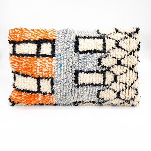 Moroccan Berber cushion cover Boujaad with colorful patterns 60x40cm